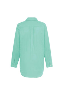 Long Sleeve Button Down Shirt | Turquoise
