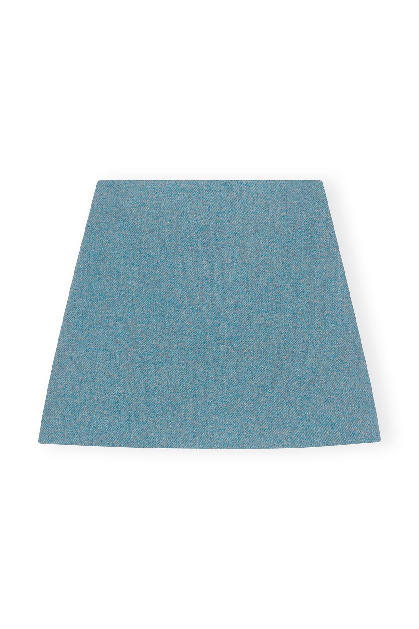 Twill Wool Suiting Mini Skirt | Heather
