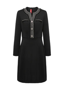 Two-In-One Midi Dress | Black