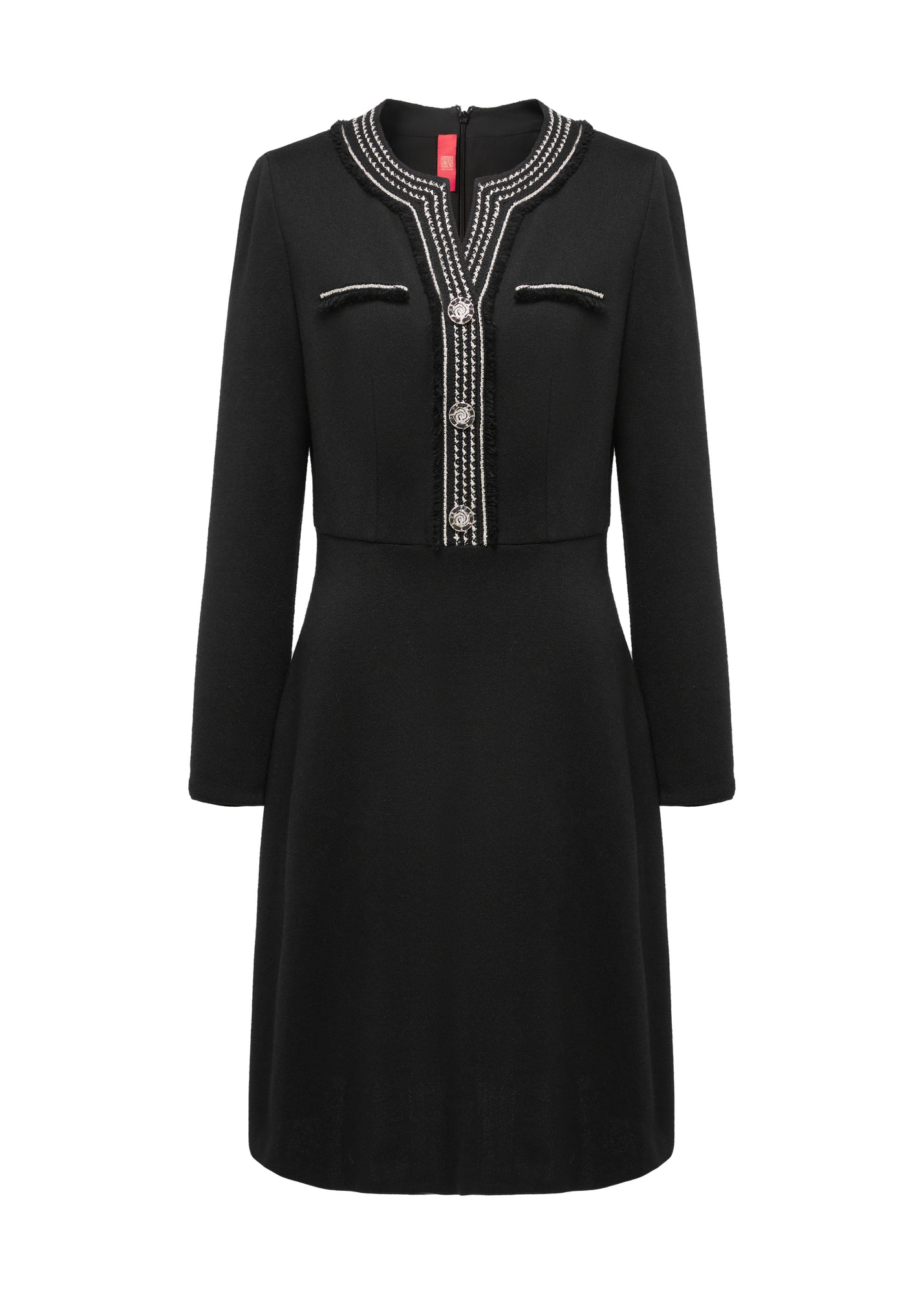 Two-In-One Midi Dress | Black