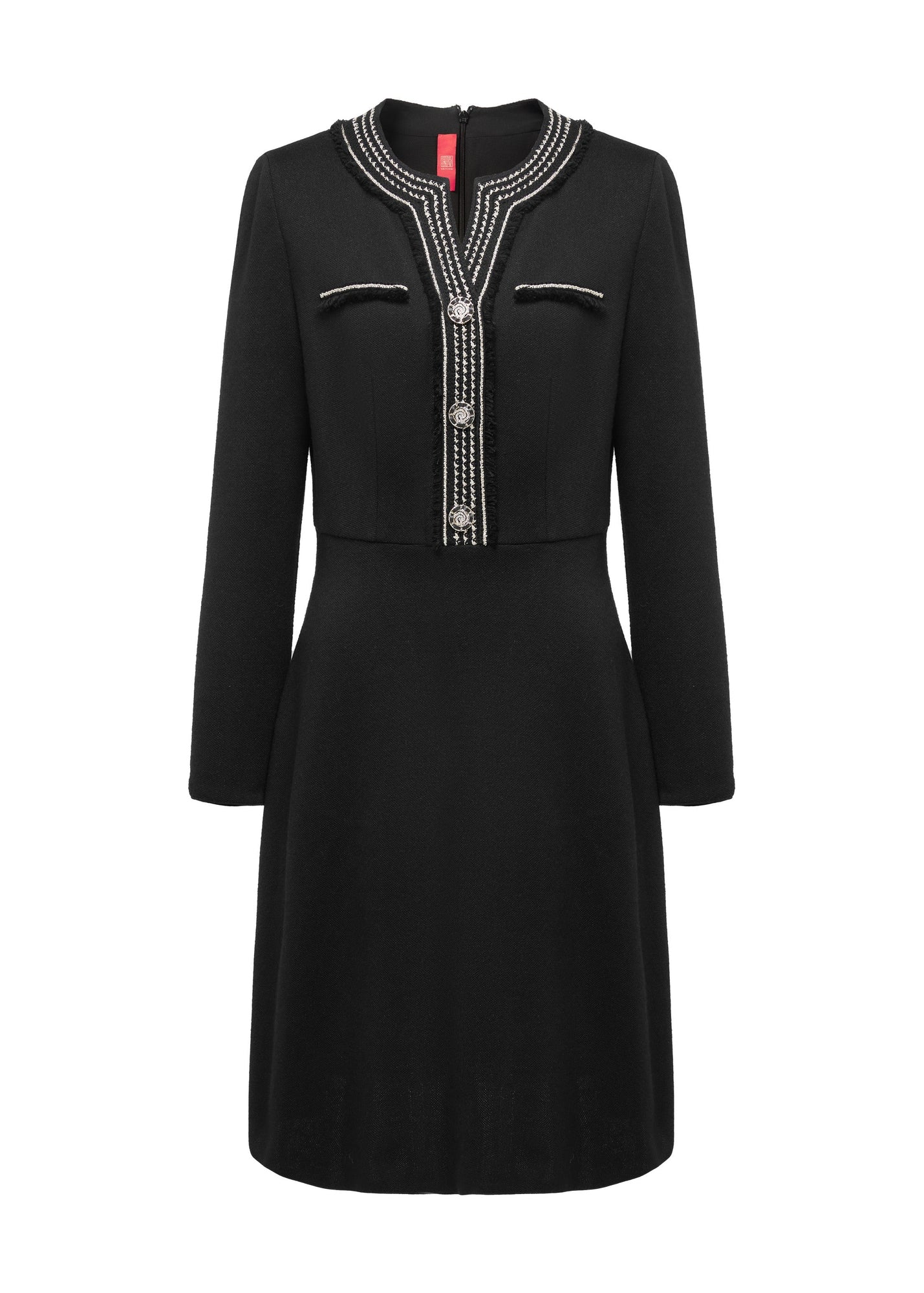 Two-In-One Midi Dress | Black