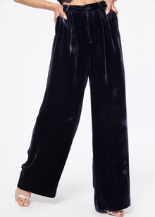Rylie Velvet Pant | Navy