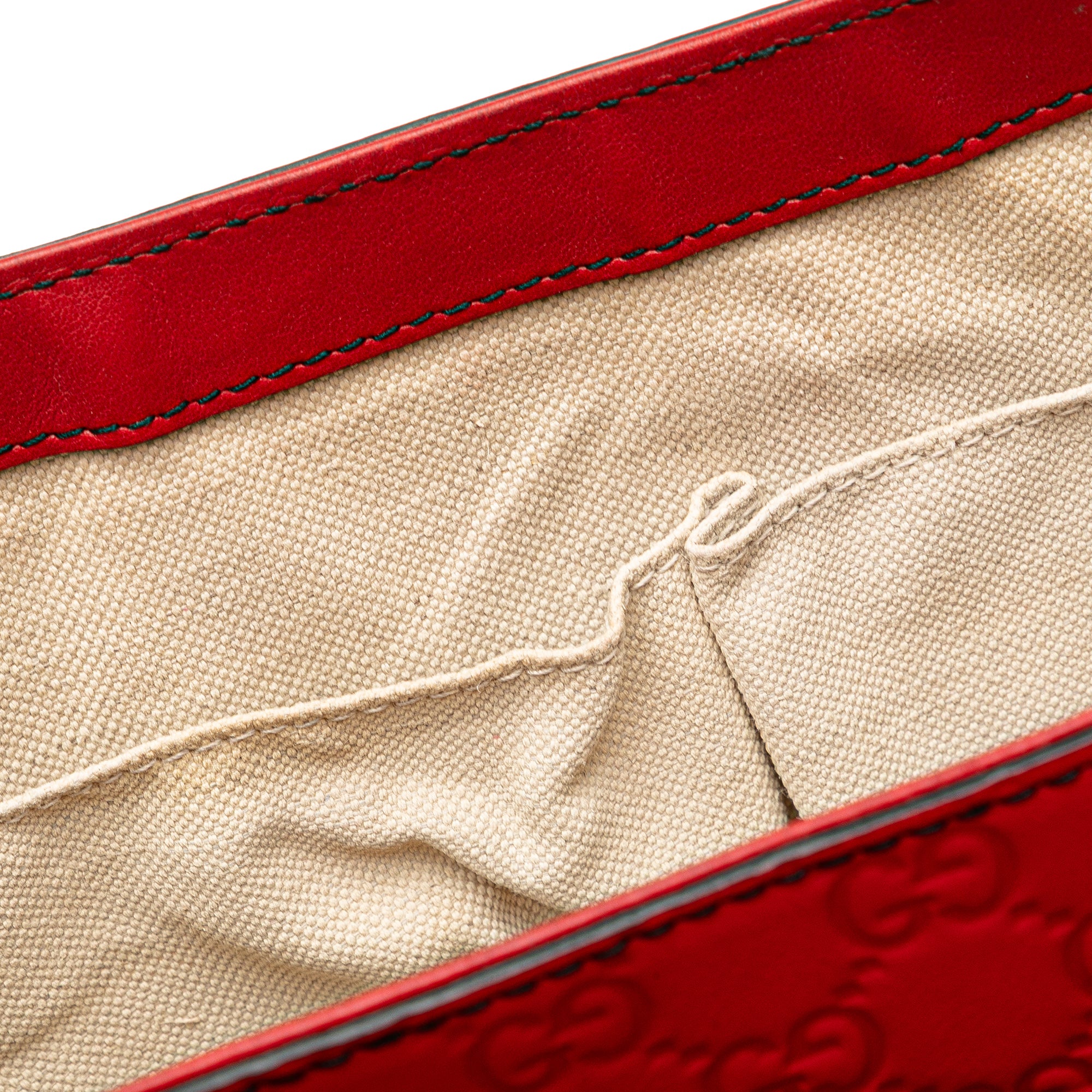 Gucci | Pre-Owned Medium Guccissima Emily Shoulder Bag | Red