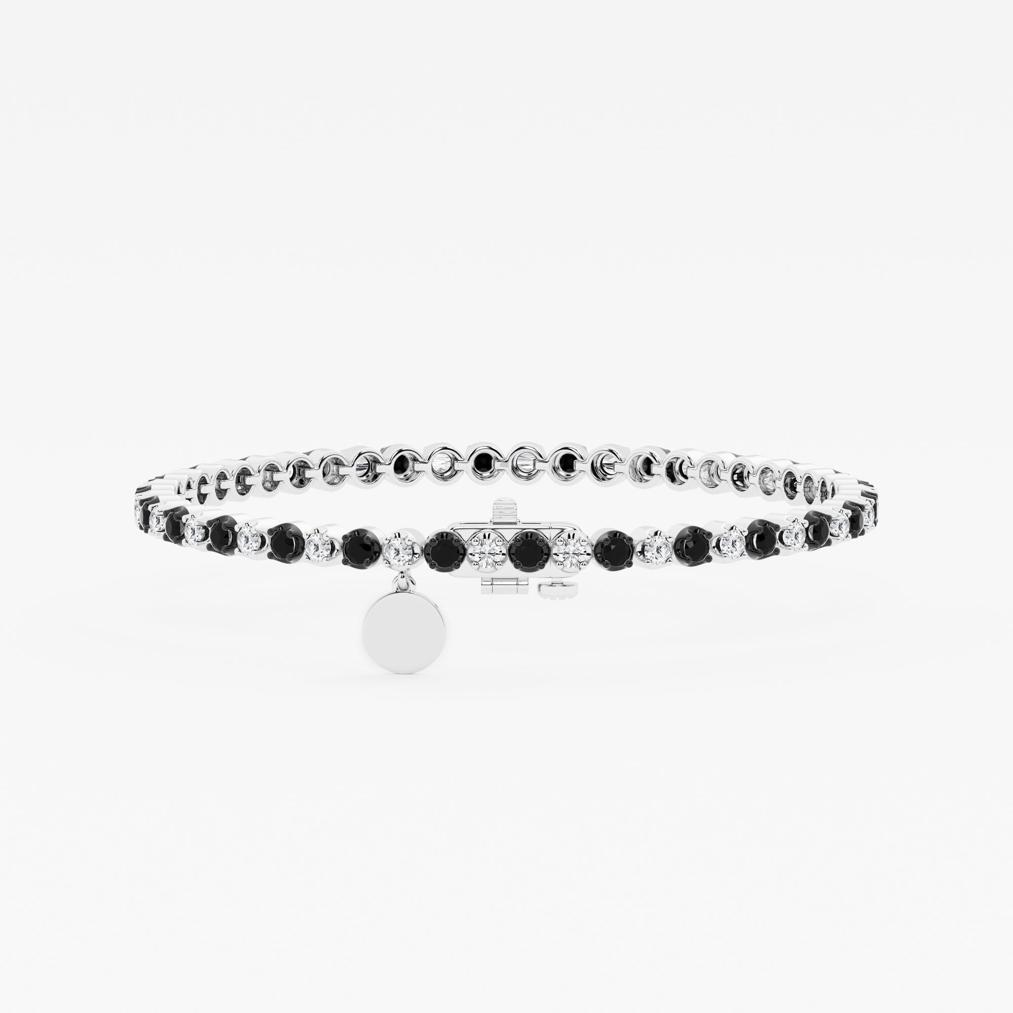 2.50 CT Round Lab-Grown Diamond | Bracelet | 925 Sterling Silver | G Color | SI Clarity