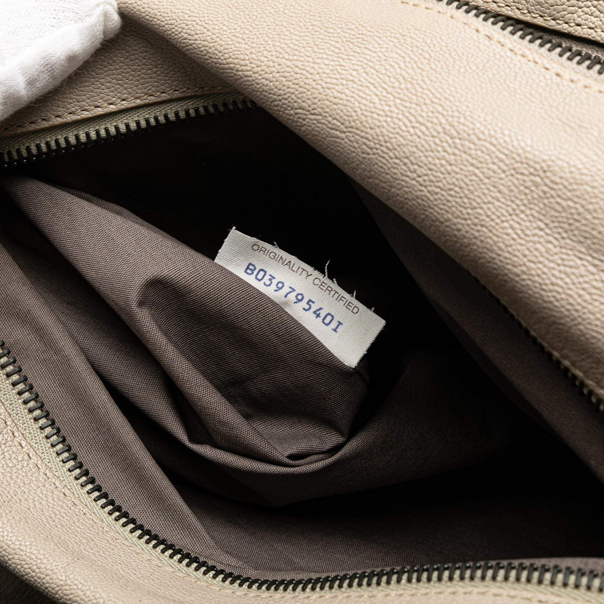 Bottega Veneta | Pre-Owned Nappa Intrecciato Handbag | Brown/Light Beige