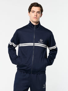 Men | Arturo Mesh Track Jacket | Maritime Blue/ Quiet Gray