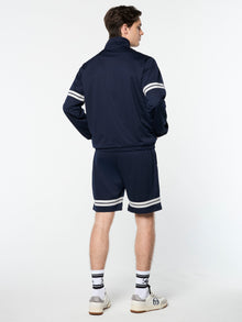 Men | Arturo Mesh Track Jacket | Maritime Blue/ Quiet Gray