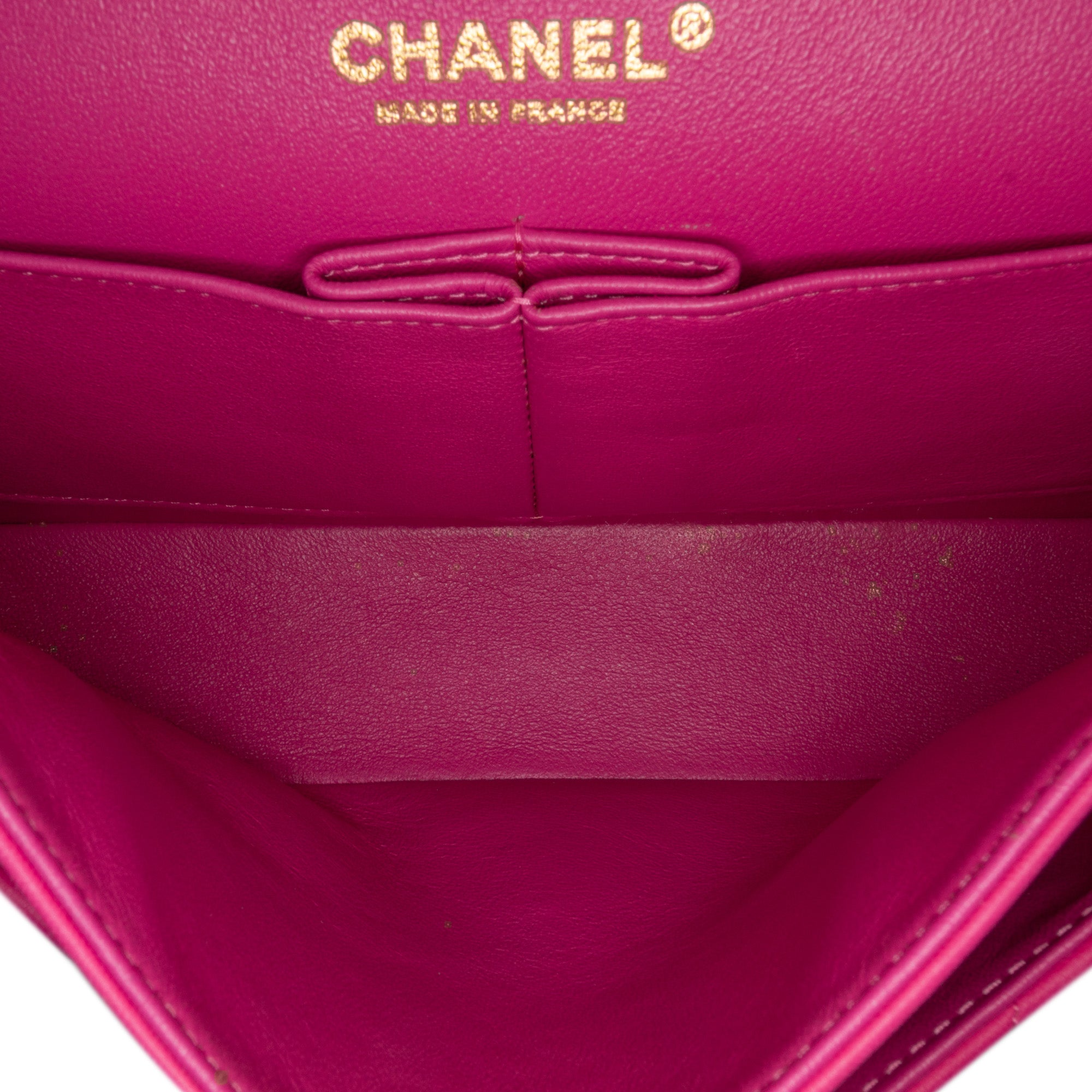 Chanel | Pre-Owned Medium Classic Chevron Lambskin Double Flap - II | Pink/Blush