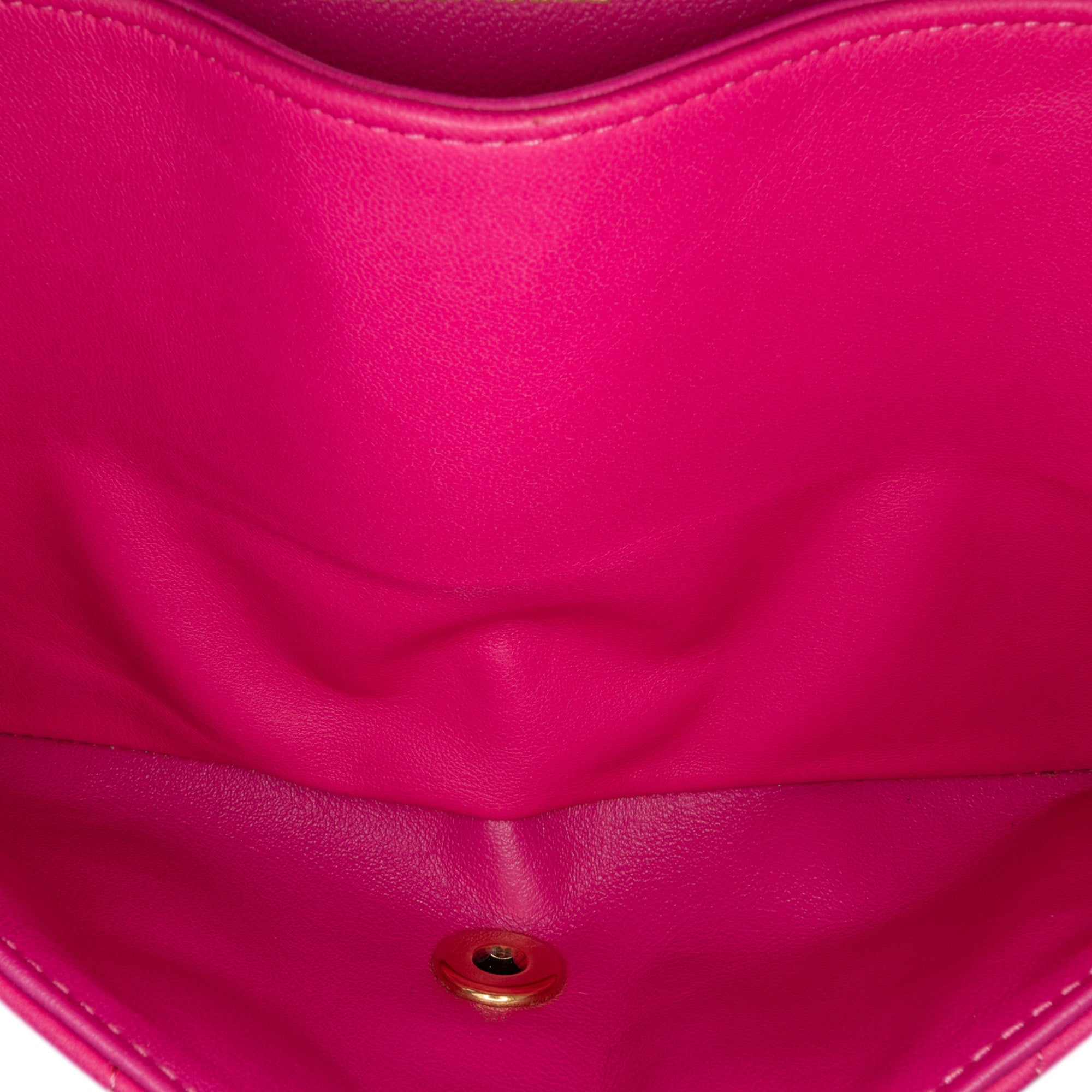 Chanel | Pre-Owned Medium Classic Chevron Lambskin Double Flap - II | Pink/Blush