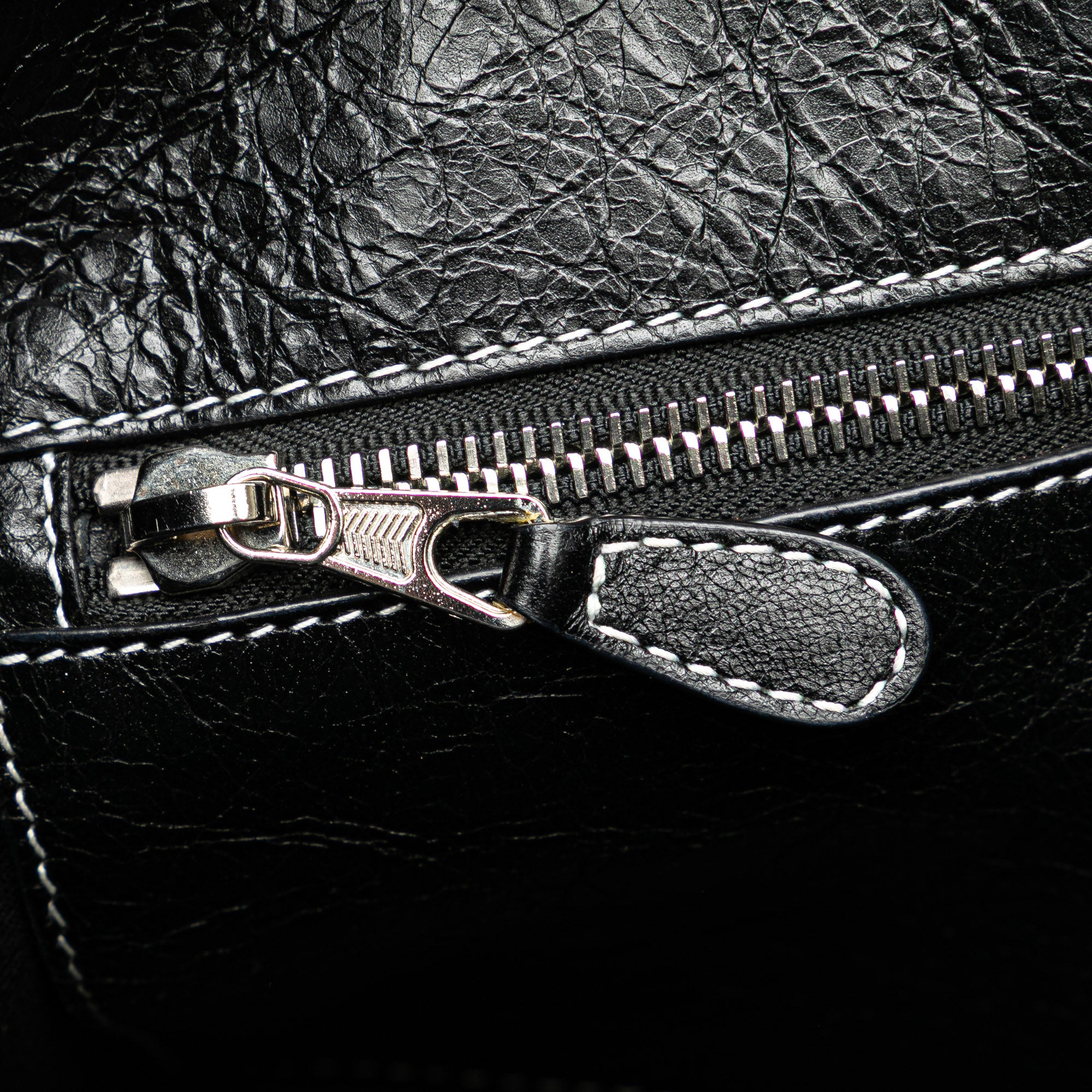 Balenciaga | Pre-Owned Small Lambskin Barbes East West Striped Shopper Tote | Pink