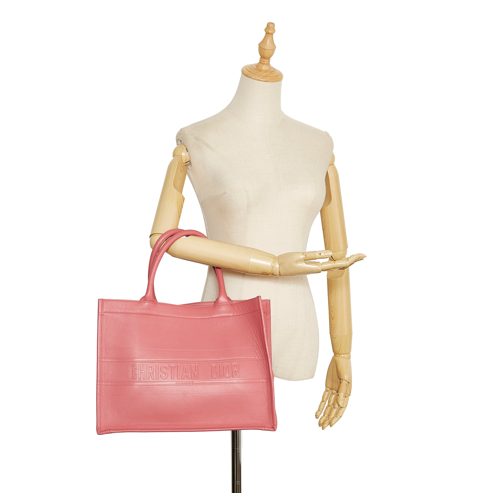 Dior | Pre-Owned Medium Embossed Book Tote - I | Pink