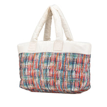Chanel | Pre-Owned Nylon Tweed Printed Coco Cocoon Tote | Multi