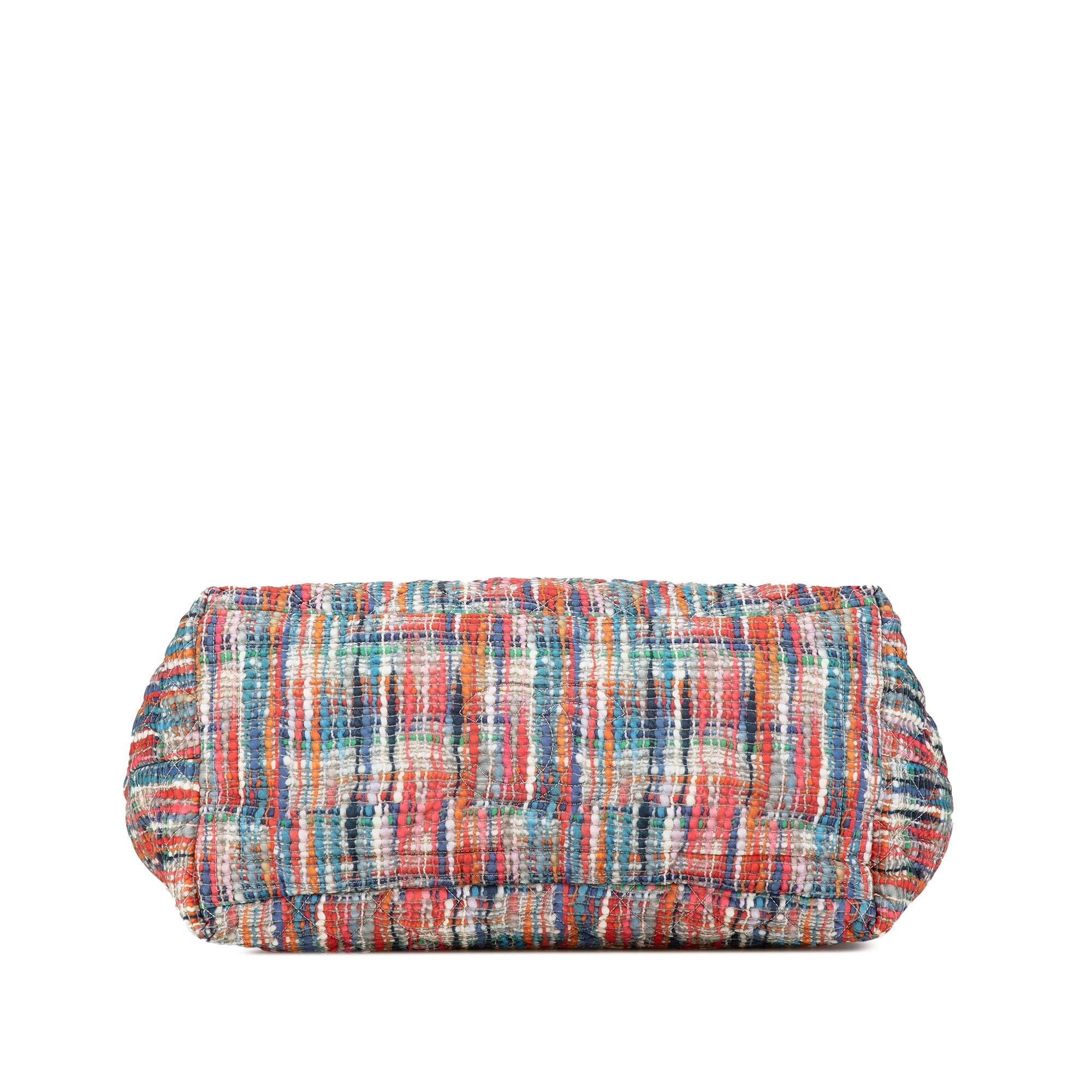 Chanel | Pre-Owned Nylon Tweed Printed Coco Cocoon Tote | Multi