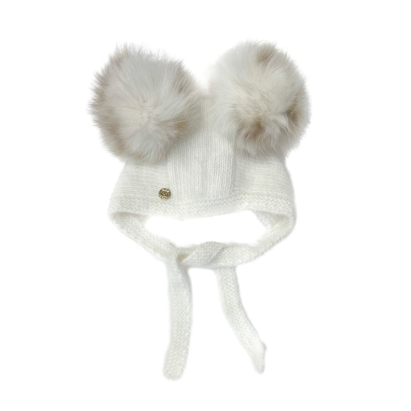 Unisex | Hero Cashmere Bonnet | White x Beige