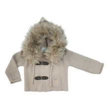 Unisex | Honeycomb Cashmere Pram Coat with Trim | Beige