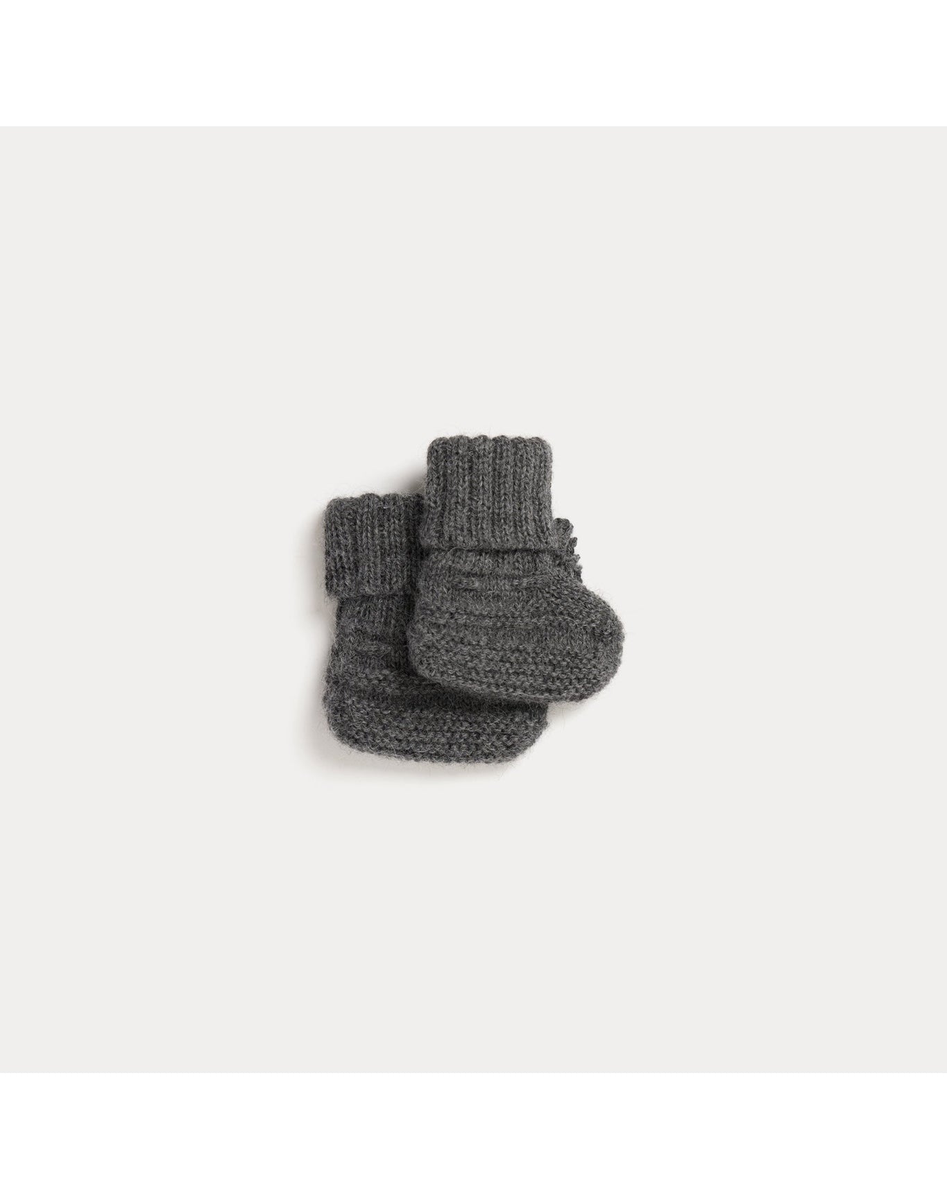Unisex | Telse Baby Booties | Medium Heathered Gray