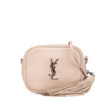 Saint Laurent | Pre-Owned Nappa Monogram Blogger Bag | Brown/Nude
