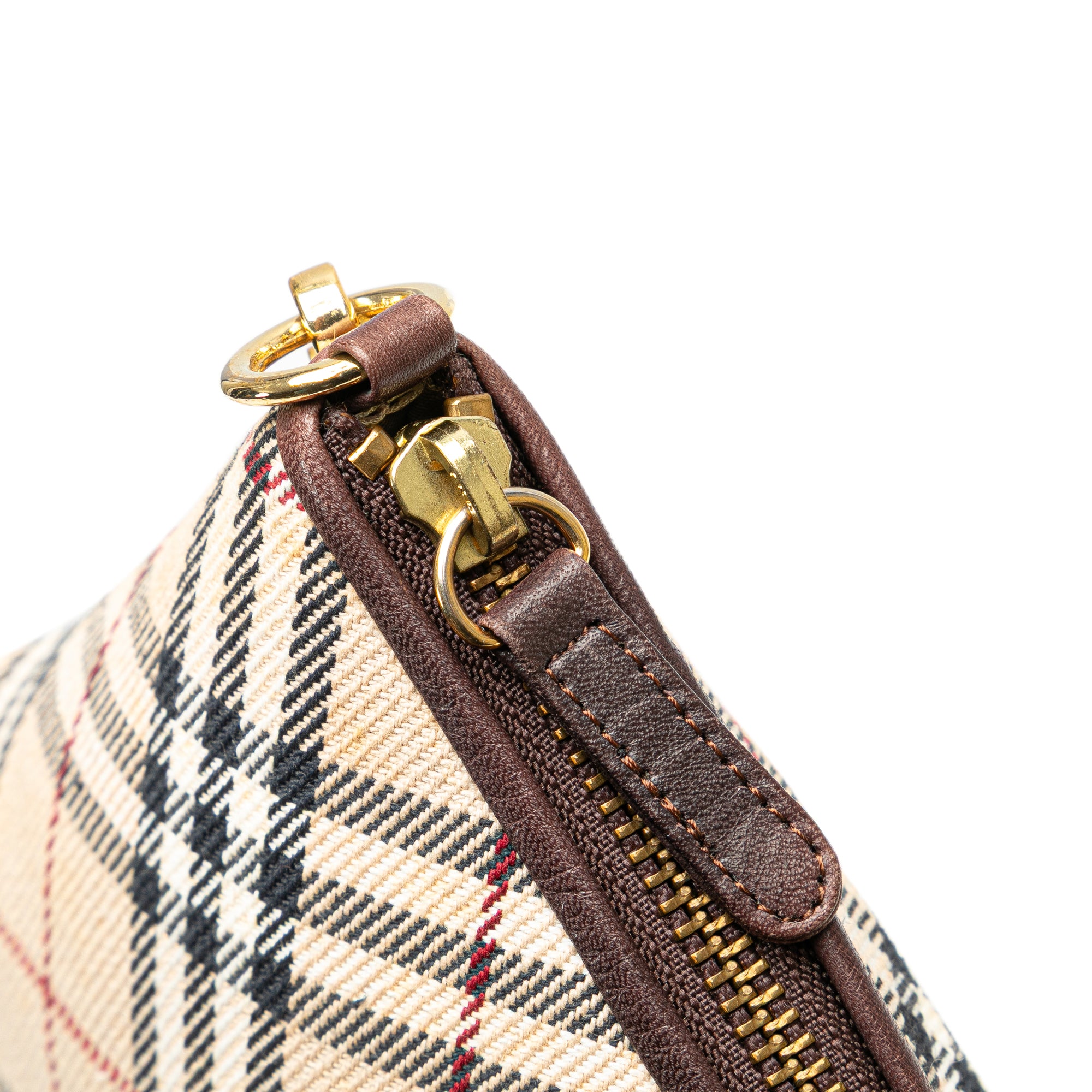 Burberry | Pre-Owned Nova Check Canvas Shoulder Bag | Brown/Beige