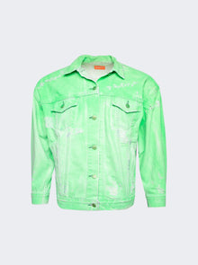 Men | NOTSONORMAL | Destroyed Daily Jacket | Neon Green