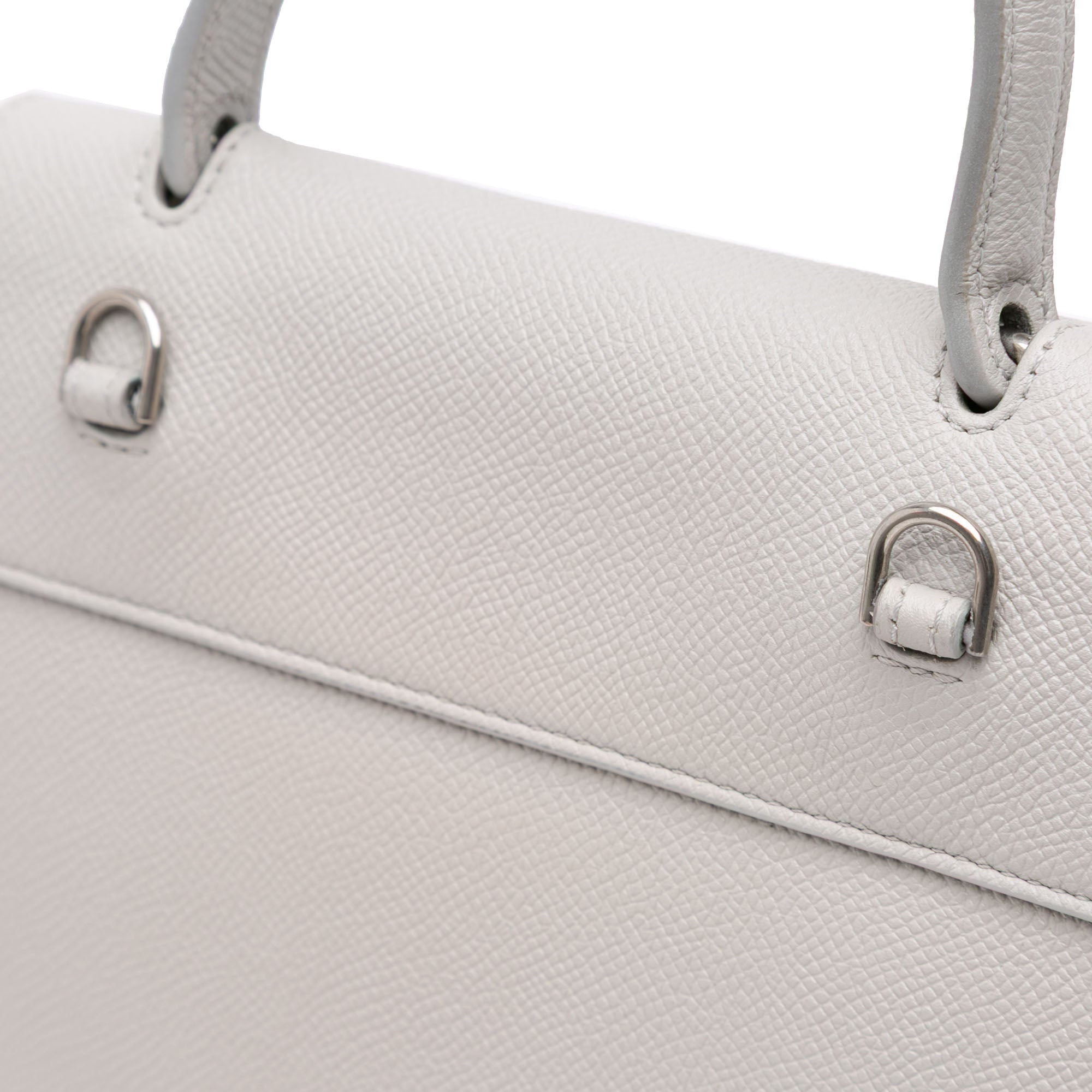 Celine | Pre-Owned Nano Grained Calfskin Belt Bag | Gray/Light Gray