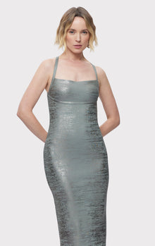 The Zoey Dress | Smoke Foil