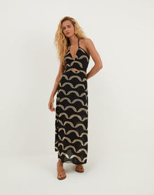 Aila Long Dress - Black XS