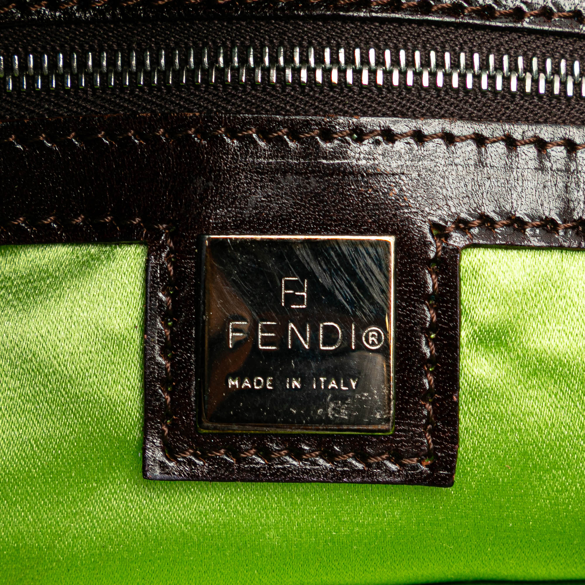 Fendi | Pre-Owned Denim Floral Applique Tote | Blue/Navy