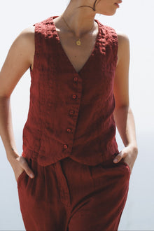 Violette Vest | Sun Dried Tomato