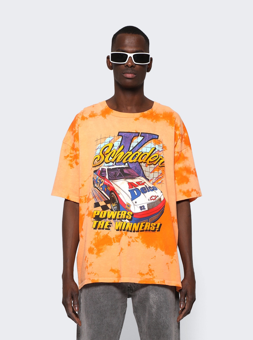 Men | NOTSONORMAL | Nascar Tie Dye T-shirt | Tangelo