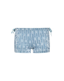 Velvet Tie Short | Hydrangea