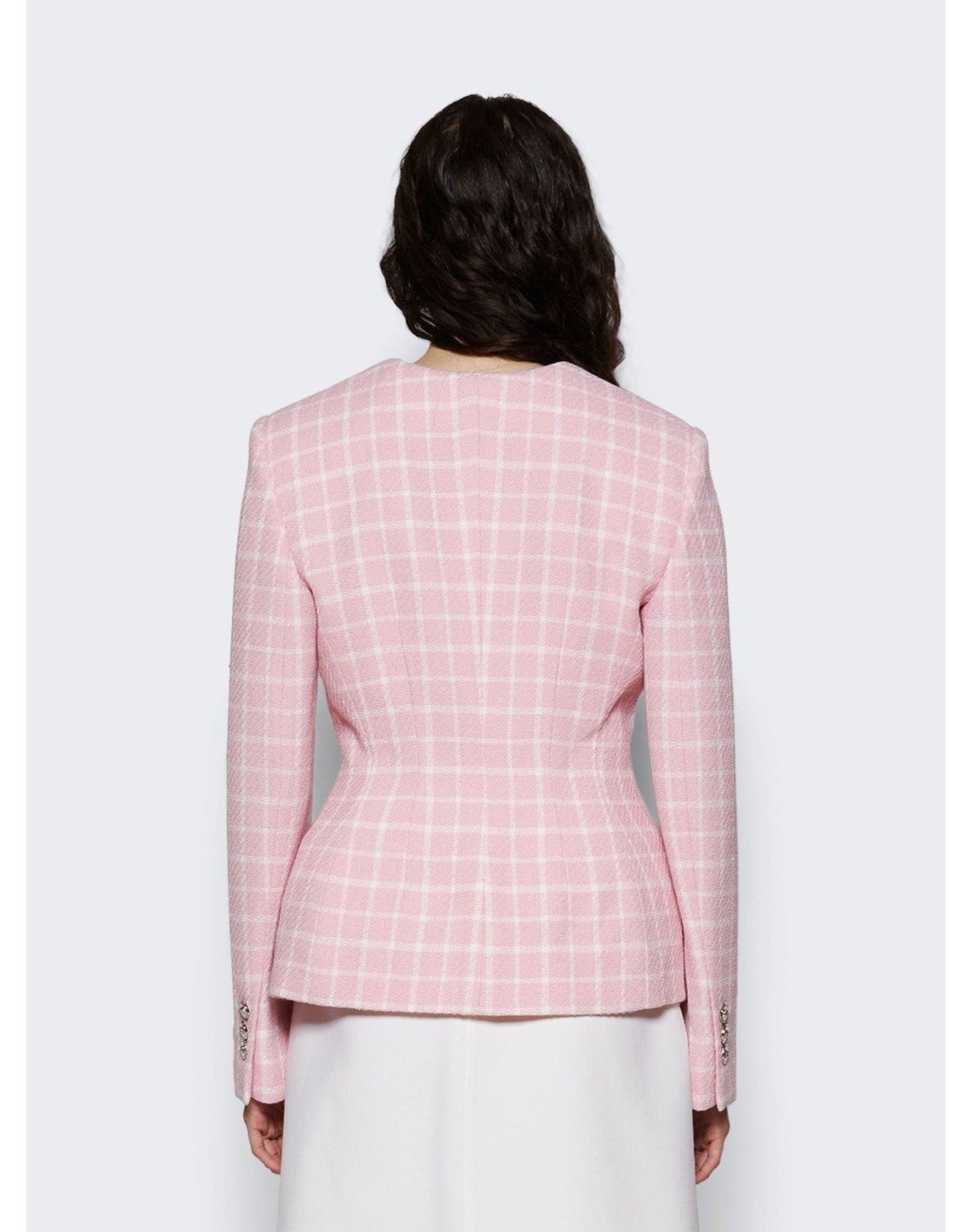 Versace | Women | Contrasto Hourglass Jacket | Pastel Pink