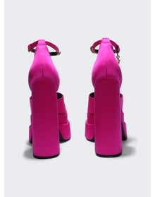 Versace | Women | Medusa Aevitas Platform Sandals | Deep Fuchsia
