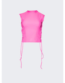 Vetements | Women | Tie Fastening Tank Top | Hot Pink