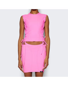 Vetements | Women | Tie Fastening Tank Top | Hot Pink