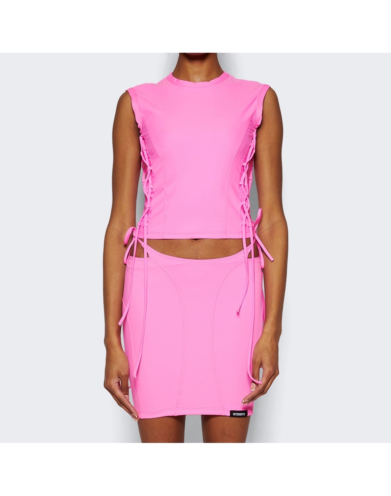 Vetements | Women | Tie Fastening Tank Top | Hot Pink