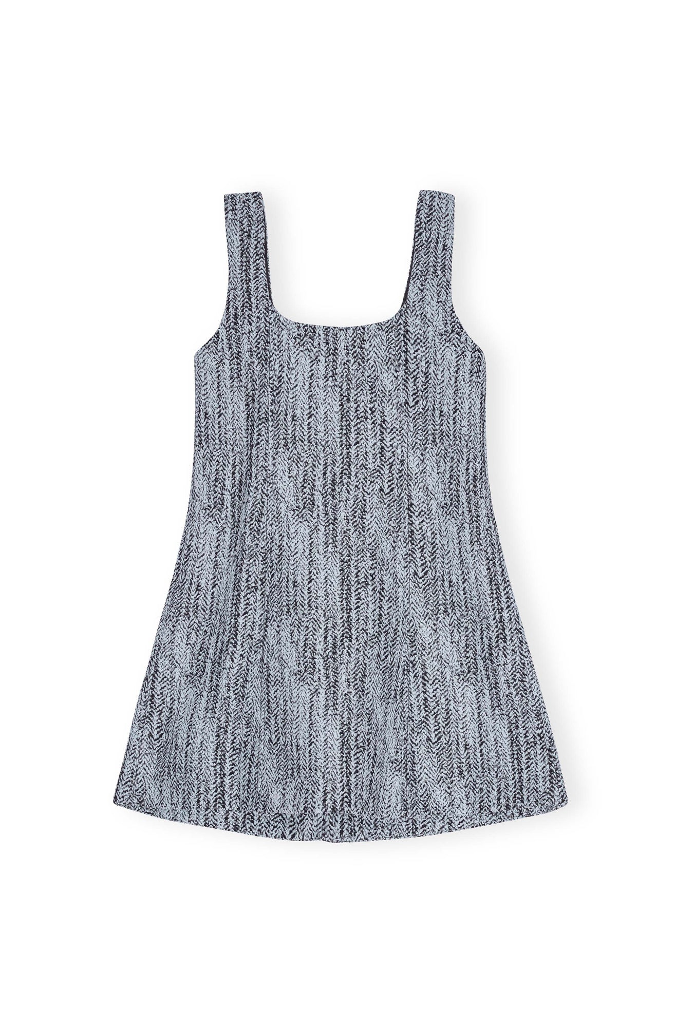 Cotton Tweed Mini Dress | Celestial Blue