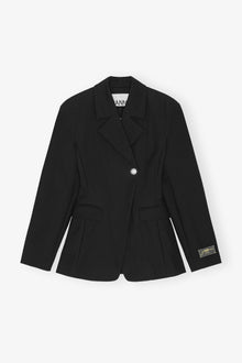 Heavy Cotton Tailoring Blazer | Black