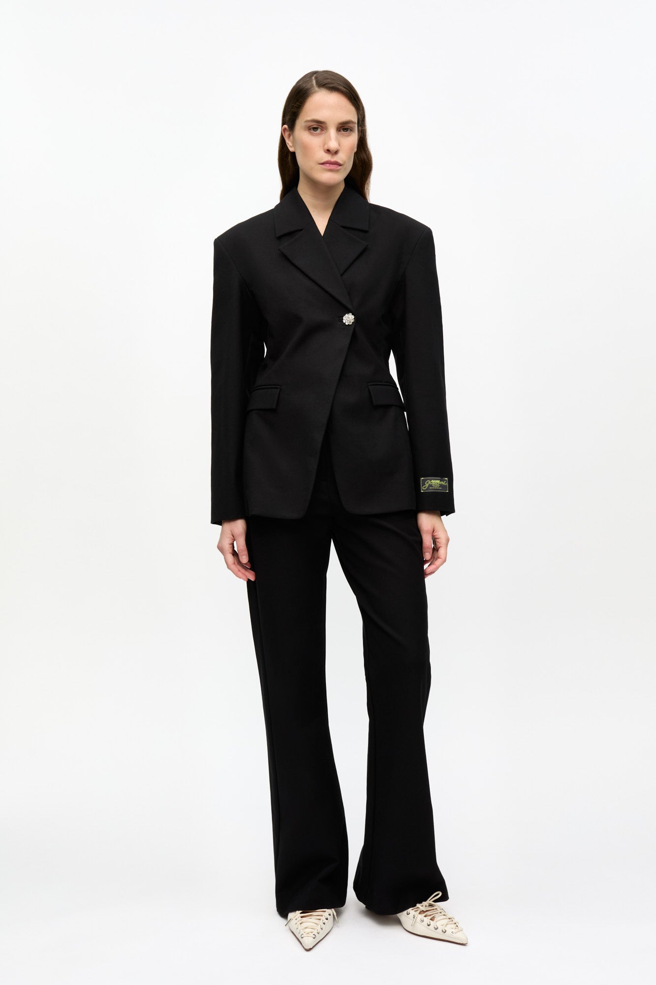 Heavy Cotton Tailoring Blazer | Black