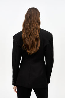 Heavy Cotton Tailoring Blazer | Black