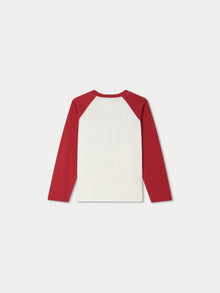 Boy | Guri Motocross Print T Shirt | Burgundry