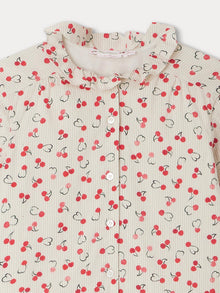 Girl | Geraldine Dress With Mini Cherry Prints | Cherry