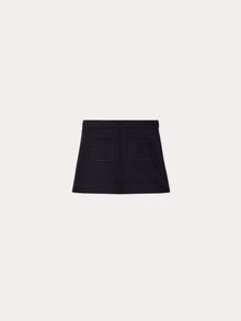 Girl | Gianina Skirt With Golden Buttons | Marine