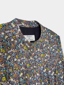 Women | Bonpoint X Vanessa Seward Gentlewoman Made With Liberty Fabric Dress | Slate Grey