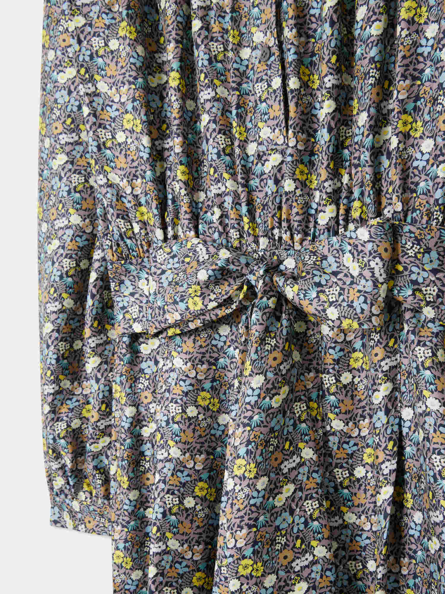 Women | Bonpoint X Vanessa Seward Gentlewoman Made With Liberty Fabric Dress | Slate Grey
