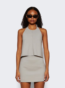 Women | WARDROBE.NYC | Column Mini Skirt | Cement Grey