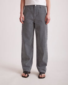 Ocean | Mulberry Cotton Stripe Twill Pant