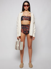 Women | Mara Hoffman | Calaia Jay High Waisted Bikini Bottom | Black & Brown