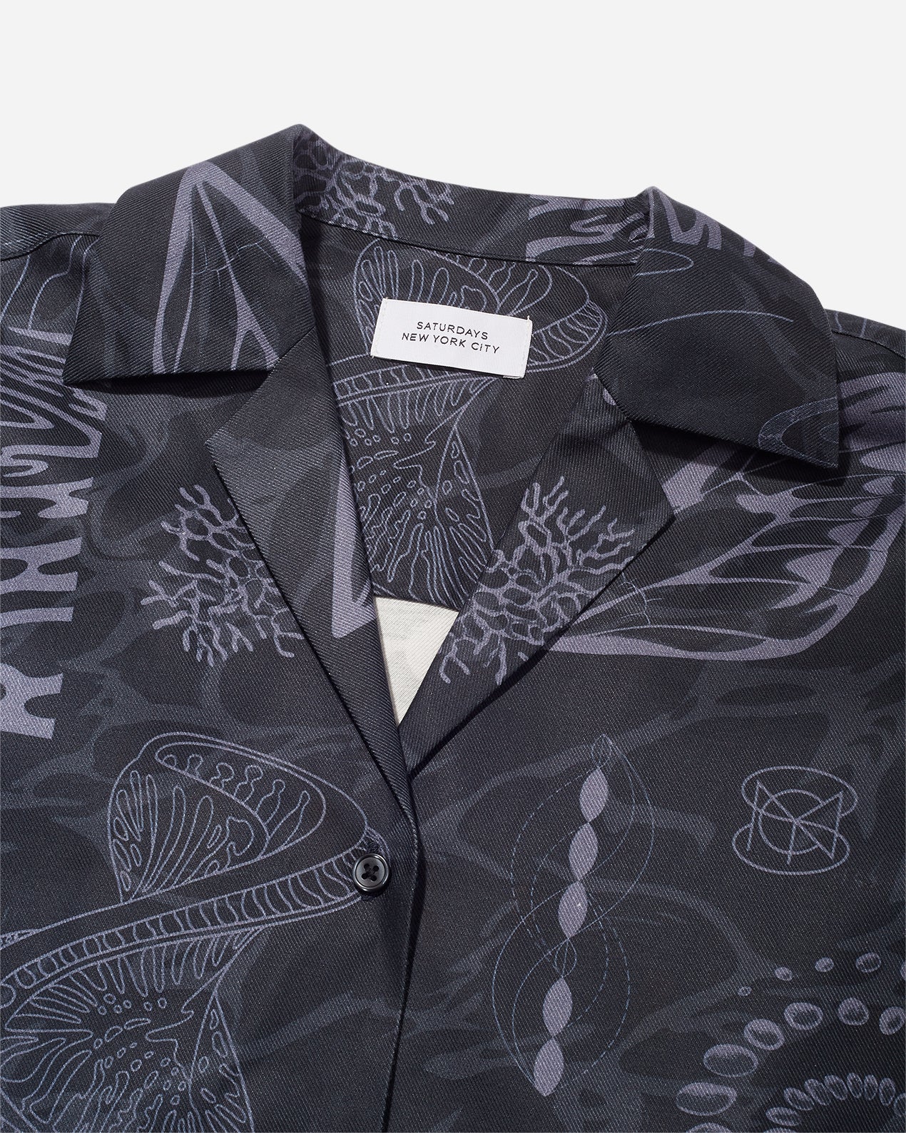 Midnight | Dani Diatoms Camp Collar Shirt