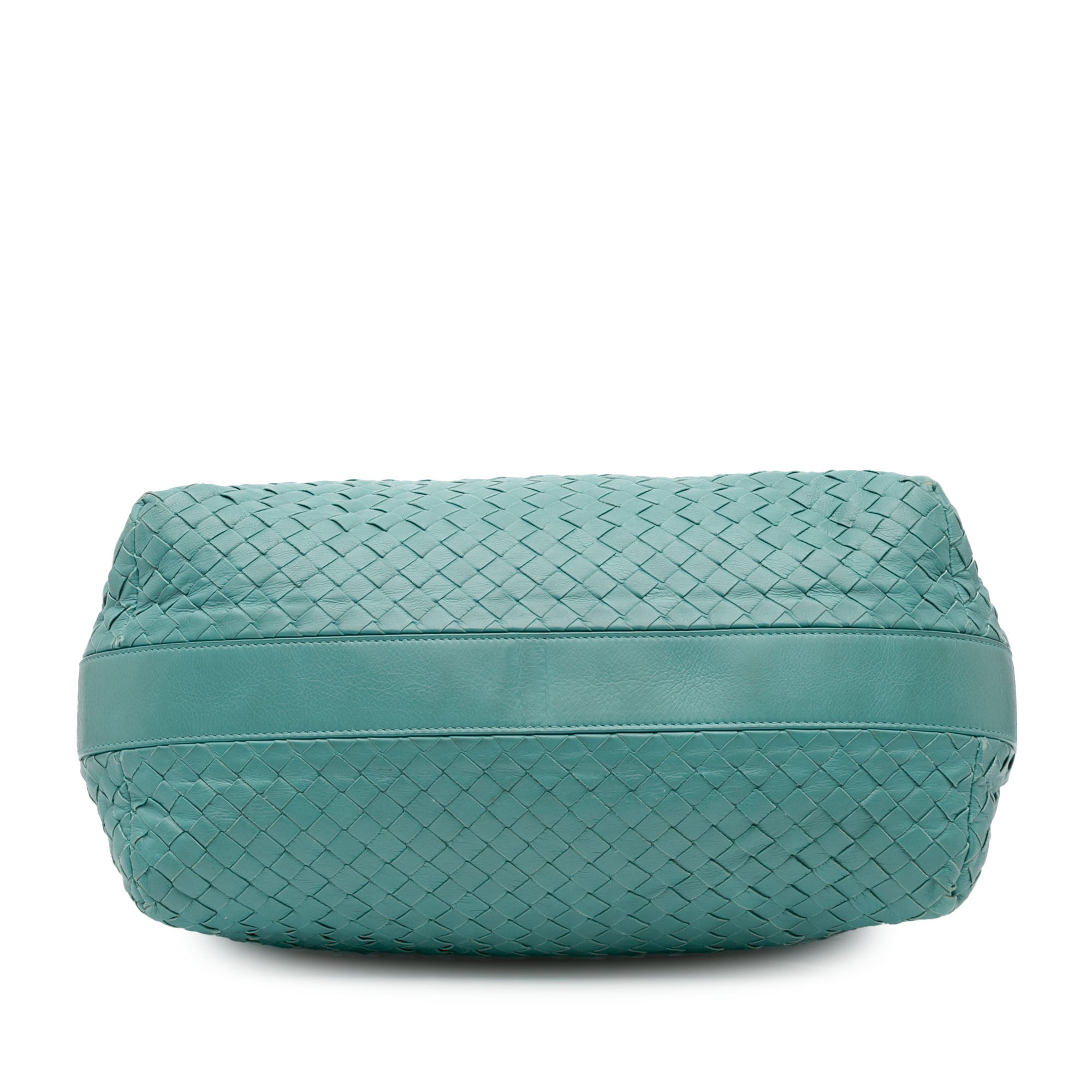 Bottega Veneta | Pre-Owned Nappa Intrecciato Crossbody | Blue/Turquoise