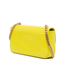 Celine | Pre-Owned Calfskin Cuir Triomphe Chain Shoulder Bag - I | Yellow/Neon Yellow